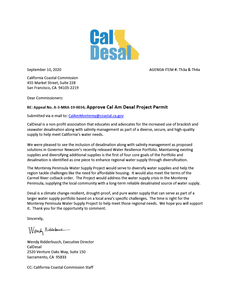 PublicStrategy's tweet photo. CalDesal is a non-profit that advocates for the increased use of brackish and seawater desalination as part of a diverse, secure &amp; high-quality supply to help meet California’s water needs. We appreciate CalDesal’s support for the Monterey Peninsula Water Supply Project! https://t.co/TQaC3BzSVE