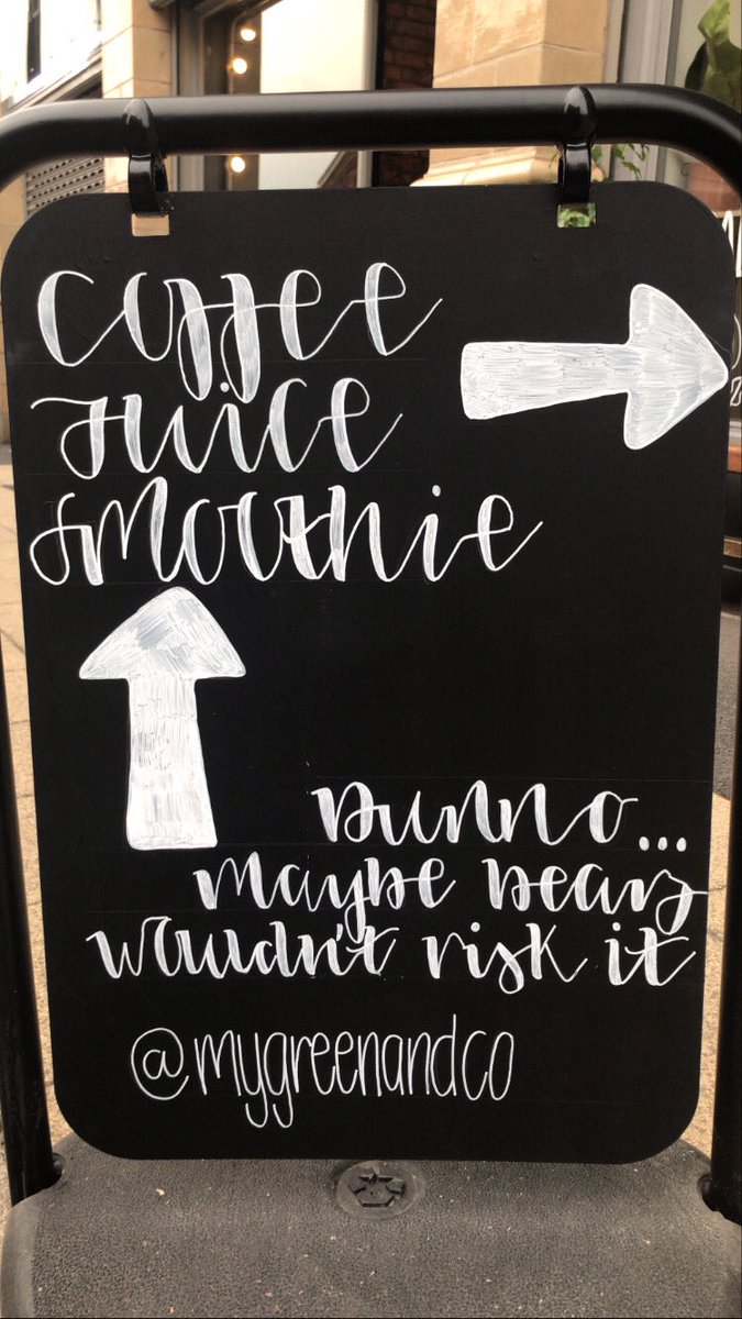 Dunno maybe bears, wouldn’t risk it 🐻➡️

#mygreenandco #mygreenandcolunch
#Salad #Juice #Coffee
#altrincham #manchester #lovemosslane
#saladbar #juicebar #coffeeshop
#healthyfood #lunch #veganfriendly
#salads #saladlover
#juices #juicelover #Juicejunkie
#coffeeshopvibes