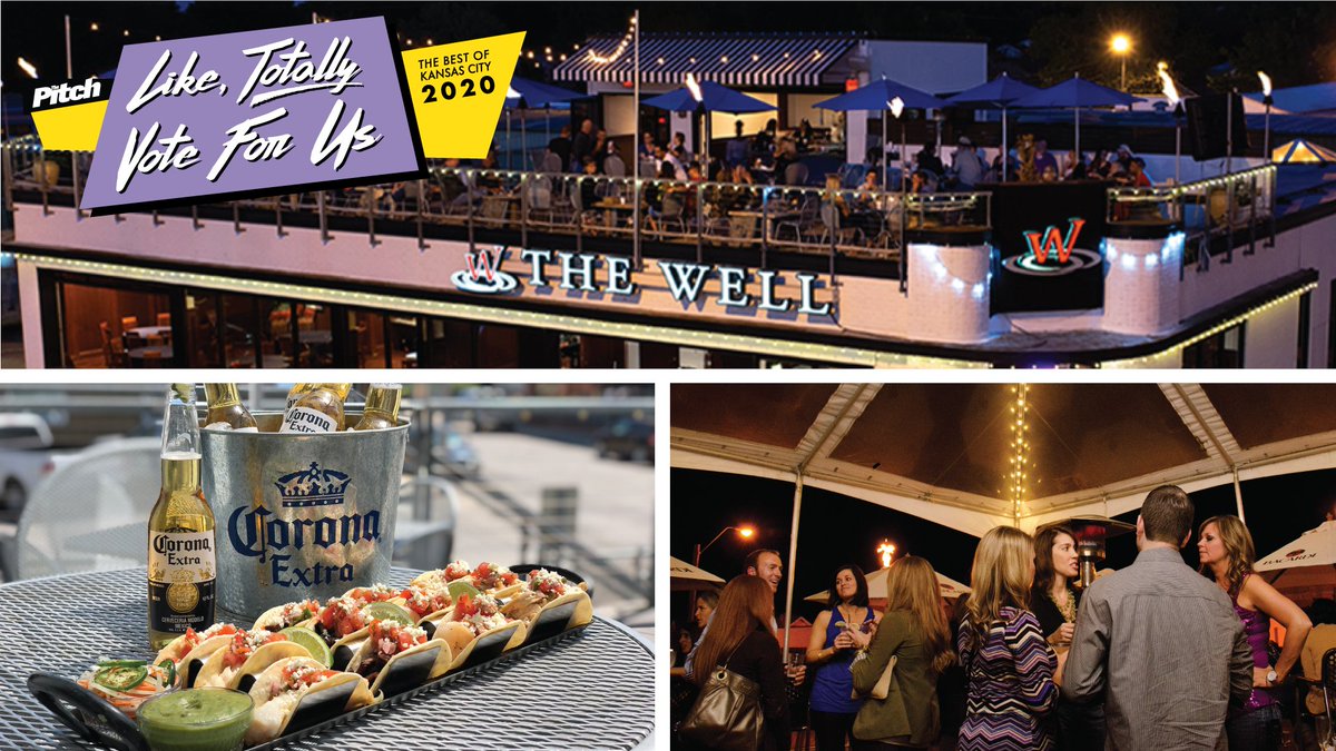 It’s time for Pitch Magazine’s Best of KC! The Well has been nominated in the The Best Rooftop Bar &amp; Best Patio Categories, so please vote for us! #PitchBOKC <a href="/thepitchkc/">thepitchkc</a> Hurry, voting ends Sept 30 at: thepitchkc.com/bestofkc20