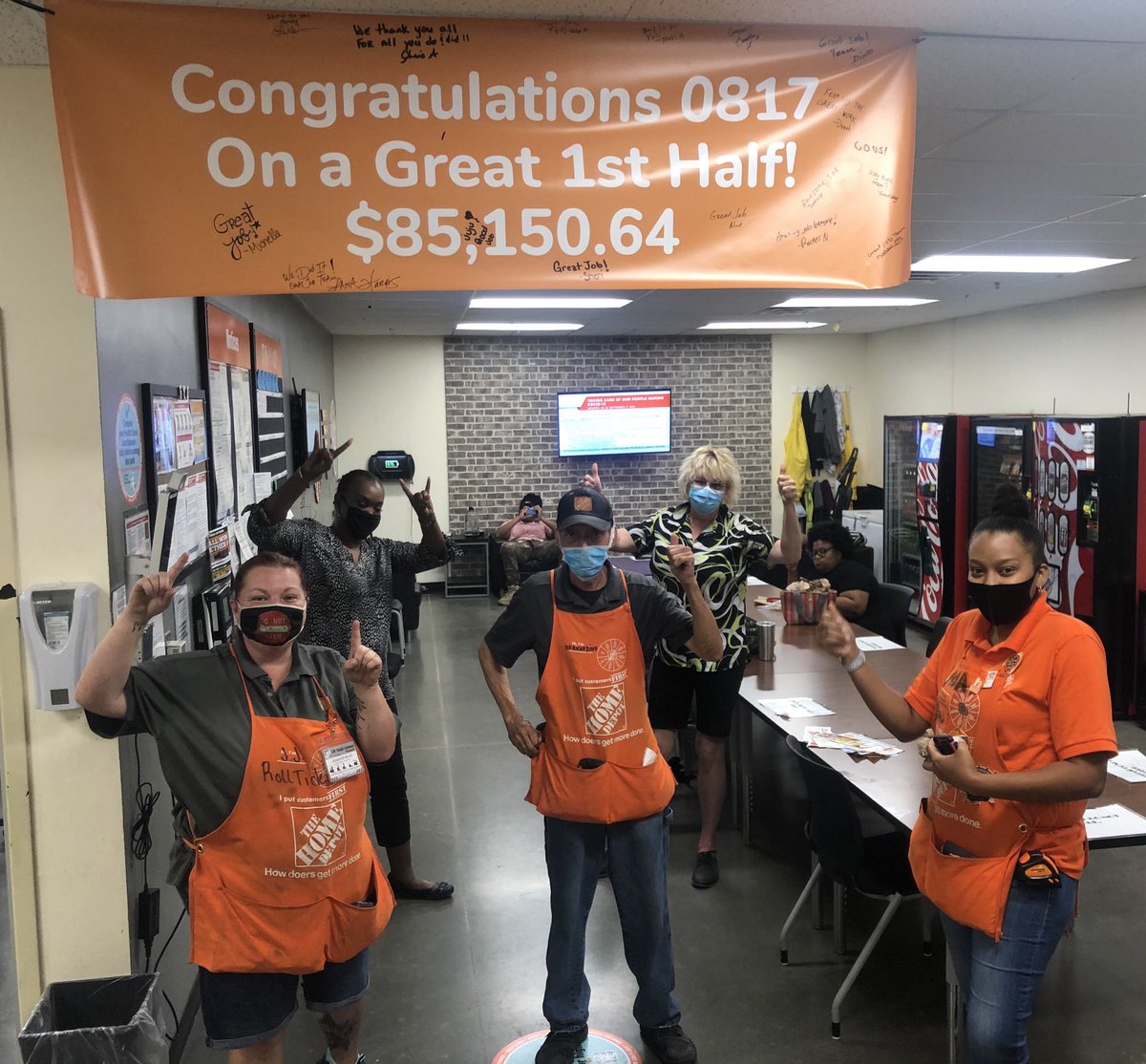 Can you say?
Show me the money!!!
So very proud of our associates, their hard work, and changing with the times to provide excellent customer service over these past 6+ months!! Thanks Phenix City Alabama HD associates!