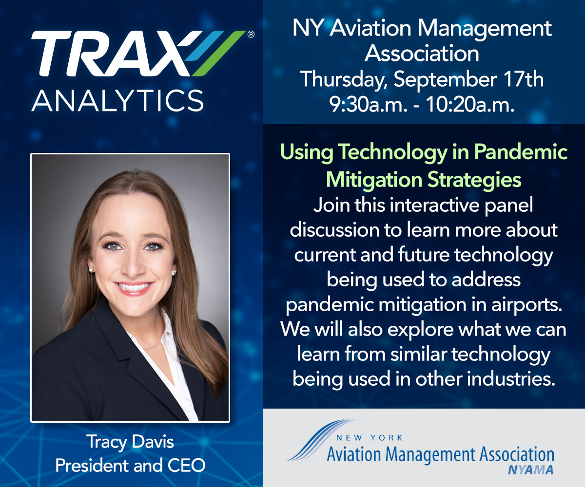 TRAXAnalytics's tweet photo. Join @tm_davis_ and other subject matter experts for the @NYSAviation discussion on the importance of technology in airports during and post pandemic.
Learn more: https://t.co/N9NrK82WzP
#vitualconferences #paneldiscussions #aviation #travel https://t.co/p94B4iYNpi