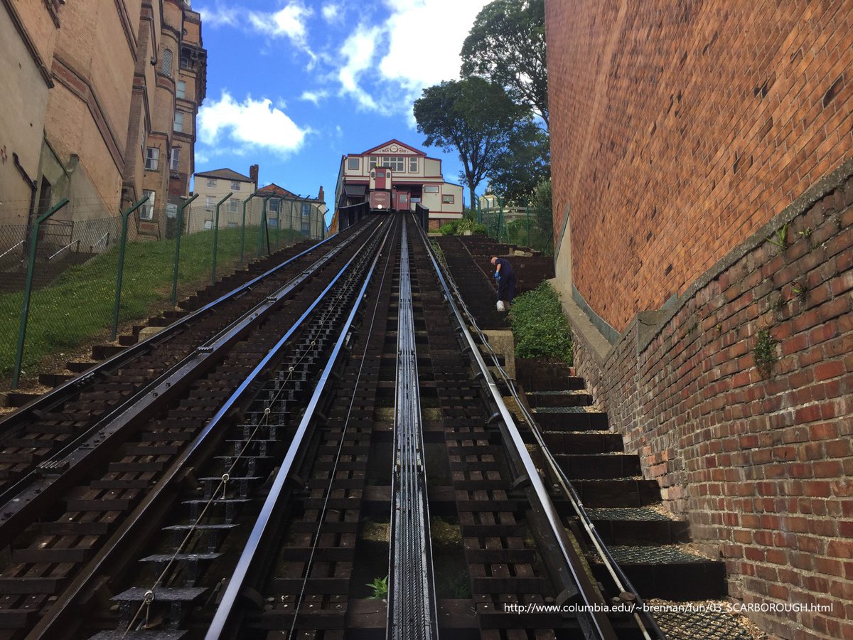 13/19 If Newnes and Marks are the founders of UK funicular development then  #Scarborough is its spiritual home: the town boasted 5 funiculars, but only 2 exist today. These include the earliest  @scarboroughspa in 1875, & my favourite  @CentralTramway in 1881  #BIAG20