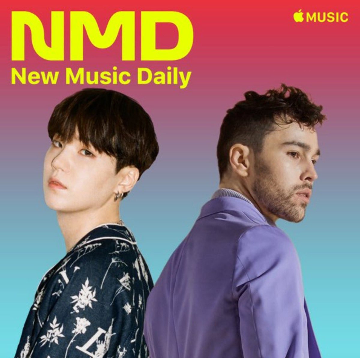 COVER OF NMD WITH MY BROTHER YOONGI 🙏🤯 music.apple.com/us/playlist/ne…