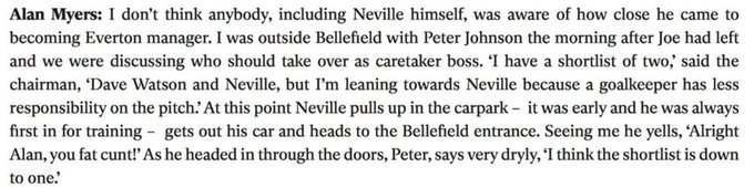  HAPPY BIRTHDAY Neville Southall turns 62 today!

Throwback to the time he nearly became Everton manager 