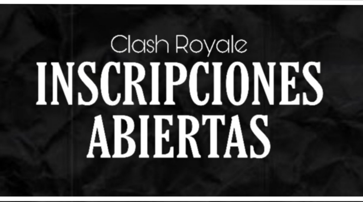 》ABRIMOS INSCRIPCIONES 》
• ¡Primera Edición Gratuita! •
★ 32 Jugadores ★ Clash Royale ★
☉ 𝐑𝐄𝐐𝐔𝐈𝐒𝐈𝐓𝐎𝐒 ☉
❥ Seguir @YoSoyGABIEL
❥ Seguir @DarkDawnLeague
❥ Suscribirse youtube.com/c/YoSoyGABIEL
❥ RT &amp; ♡
❥ Etiquetar 2 personas
‣ discord.gg/STTPnaj
