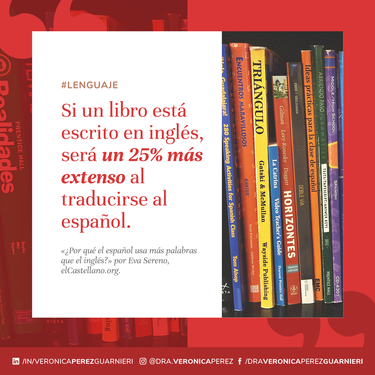VeroGuarnieri's tweet photo. 🔤 [#Lenguaje] «¿Por qué el español usa más palabras que el inglés?» por Eva Sereno 👉 https://t.co/KcWrDShHAy
--
#1nt #xl8 #languages #1ntevents #xl8events #terps #increasedparticipation #professionalservices #DSI #RSI #VR #idiomas #spanish #english #inglés #español https://t.co/EroTeMYkeg