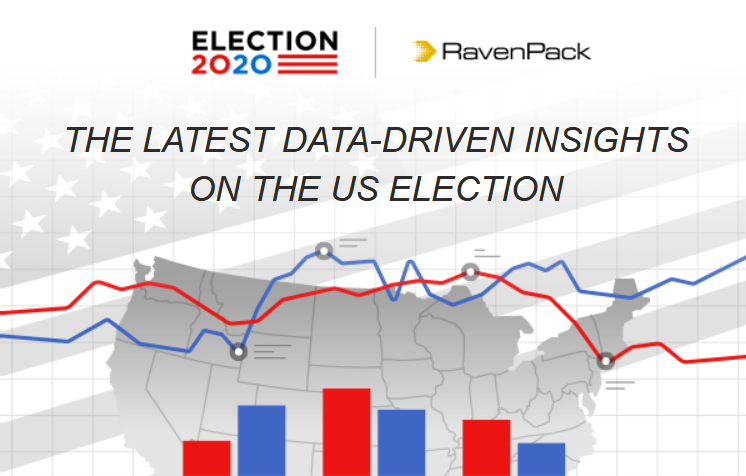 EACCNY's tweet photo. @eaccny member @RavenPack #electionMonitor: Despite talk of a convention boost Trump lags behind. Now 7 weeks before election day, the monitor is saying that if the election was held tomorrow, Biden would probably win by 323 electoral college votes to 215. #RegisterToVote https://t.co/M1TkQDji9b