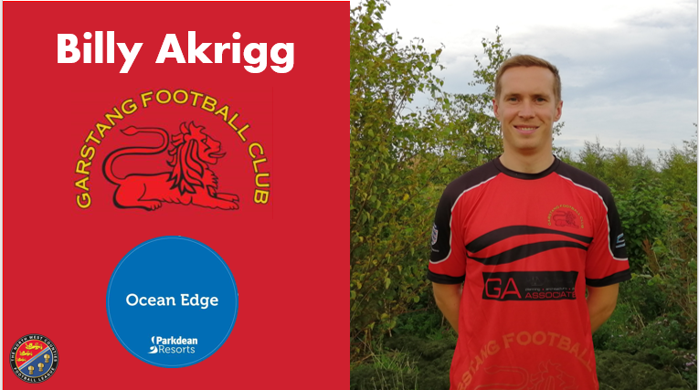 GarstangFC's tweet photo. 🚨NEW SIGNING ALERT🚨
Another former player re-joins. Welcome back Billy Akrigg who will sponsored by Ocean Edge, Parkdean Resorts for the coming season. https://t.co/tNB4zPo8W6