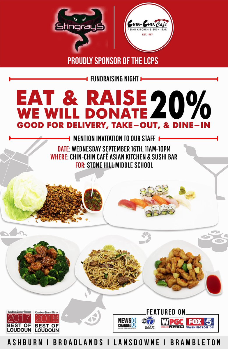 <a href="/StoneHillMiddle/">Stone Hill Middle</a> We’re READY for our first #spiritnight Tomorrow all day <a href="/chinchincafe/">Chin Cafe</a>. Tell them you’re calling for SHMS