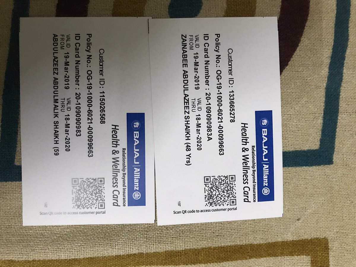 ARIFS146's tweet photo. @Bajaj_Finserv @BajajFinCorp i had a health policy of my parents since 4yrs now on monthly debit facility ,I haven’t received ne intimation via call/sms/email regarding any stoppage of policy or renewal.I recently noticed dat since5-6months my ac hasn’t being debited.kindly help https://t.co/sr1DS4kYIE
