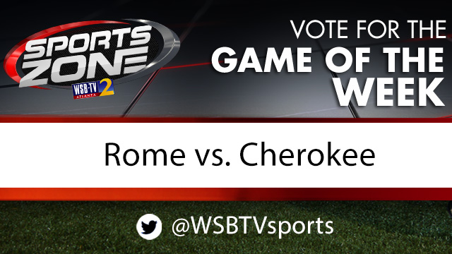 Should <a href="/WSBTVsports/">WSB-TV Sports Zone</a> cover <a href="/FootballRome/">𝙍𝙤𝙢𝙚 𝙒𝙤𝙡𝙫𝙚𝙨 𝙁𝙤𝙤𝙩𝙗𝙖𝙡𝙡</a> vs. <a href="/CHS_Warriors/">Cherokee HS Warriors</a> as the Game of the Week on Sept. 18? 
Each RT is 1 vote.
Vote here too: 2wsb.tv/highschoolfoot…