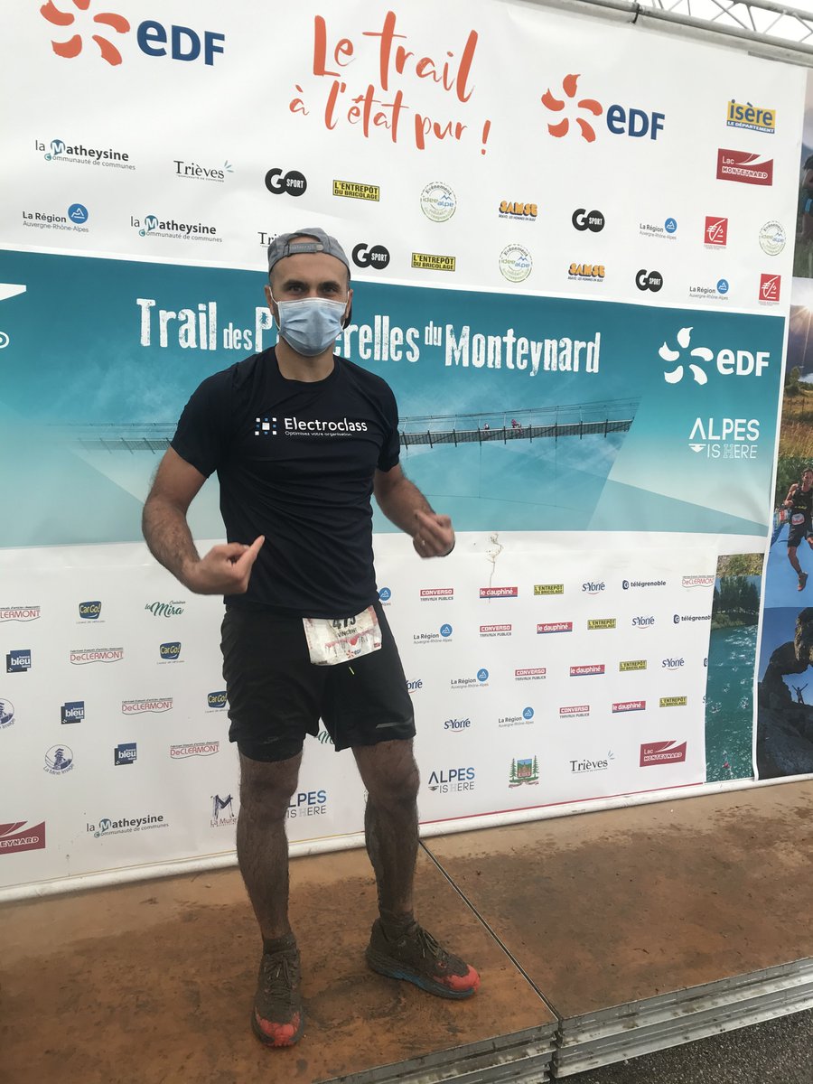 Electroclass_'s tweet photo. 🏃‍♂️ Chez Electroclass on aime le sport ! 
Notre responsable technique de la région IDF,  a fait le Trail des Passerelles du Monteynard dans les Alpes ! 💪

Trail réalisé dans le respect des normes liées au COVID-19 ! 

 #sport #compétition #trail #corporate #alpes… https://t.co/mcfpvlFl8x