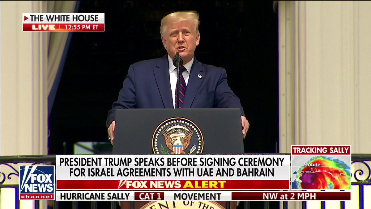 brewer_media's tweet image. JackBrewerBSI: RT @OutnumberedOT: BREAKING:  @POTUS " I offered America's friendship, but they had to choose... cooperation over conflict, prosperity over poverty, hope over despair." LIVE on #OutnumberedOT  #AbrahamAccords @IsraeliPM and Foreign Ministe…