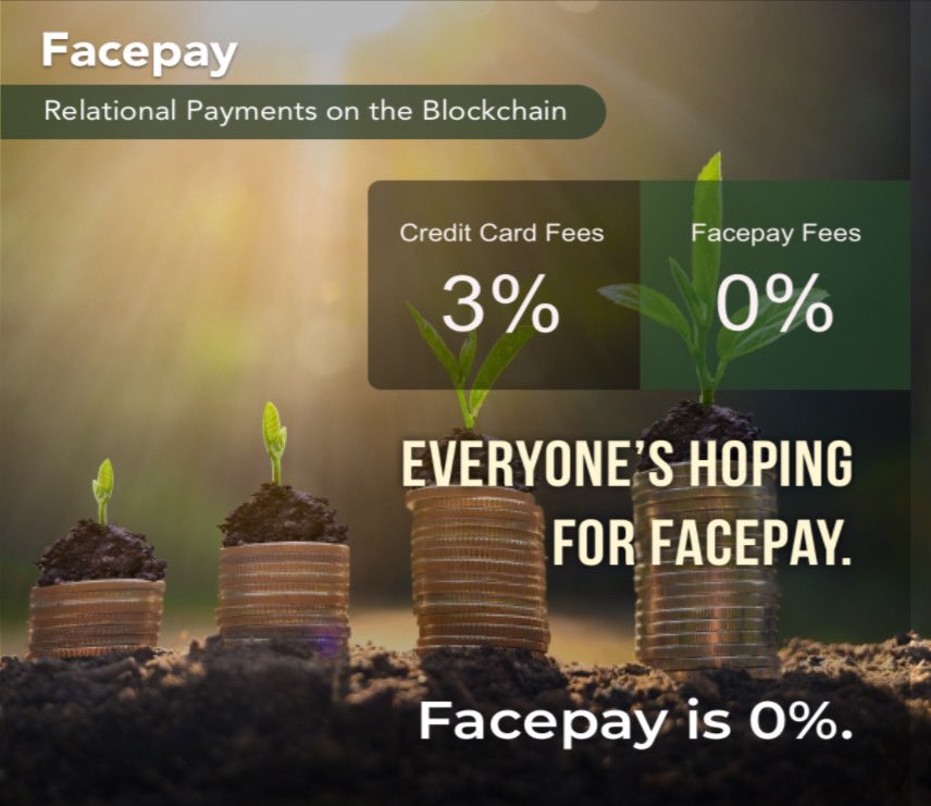 facepay's tweet photo. Facepay is 0%, all the time. https://t.co/LK01v7w0ca https://t.co/6tlmppyjI9