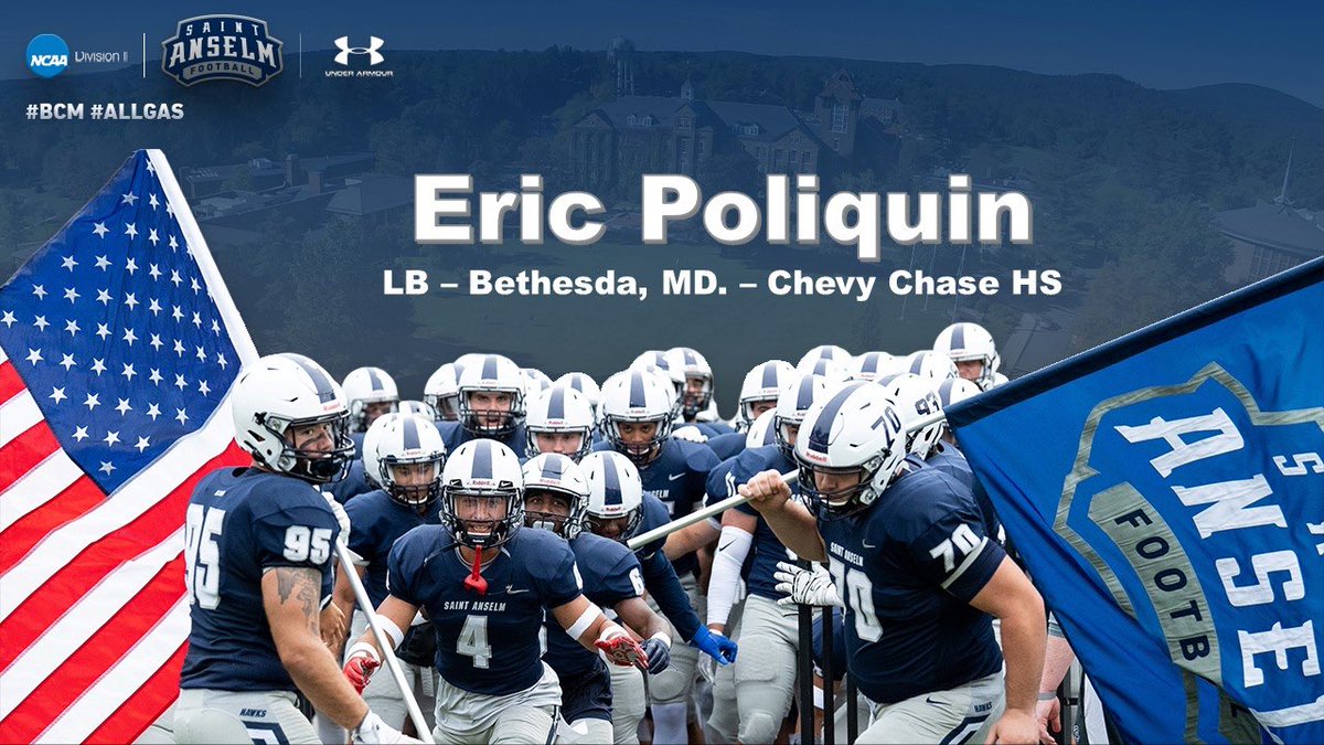 PQ (@ericpoliquin1) on Twitter photo God is good. Blessed and grateful for the offer from <a href="/STAHawksFB/">Saint Anselm Football 🏈 #BCM</a> huge thanks goes to <a href="/CoachJoeAdam/">𝐉𝐨𝐞 𝐀𝐝𝐚𝐦 𝐇𝐁𝐂</a> for this opportunity. Can’t wait to be back up again! #AGTG #PQ
<a href="/CoachMinturn/">Ben Minturn</a> <a href="/CoachGriesmer/">Lee G</a> <a href="/CoachBraine/">Chadd Braine</a> God is good. Blessed and grateful for the offer from <a href="/STAHawksFB/">Saint Anselm Football 🏈 #BCM</a> huge thanks goes to <a href="/CoachJoeAdam/">𝐉𝐨𝐞 𝐀𝐝𝐚𝐦 𝐇𝐁𝐂</a> for this opportunity. Can’t wait to be back up again! #AGTG #PQ
<a href="/CoachMinturn/">Ben Minturn</a> <a href="/CoachGriesmer/">Lee G</a> <a href="/CoachBraine/">Chadd Braine</a>