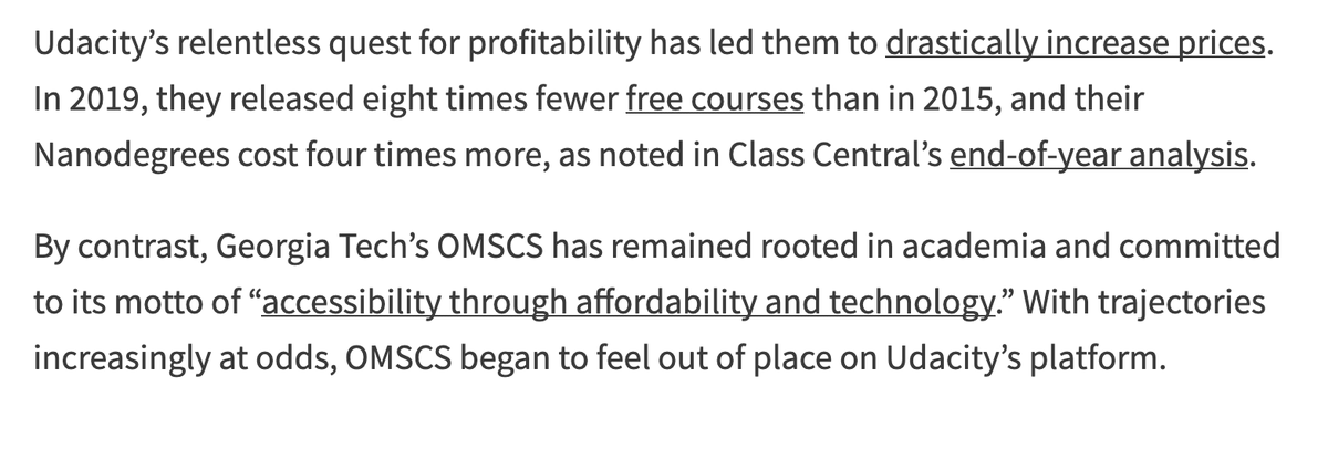 Phil Hill Georgia Tech S Computer Science Online Master S Leaves Udacity Now Run On Canvas Lms T Co 8atpuijhot