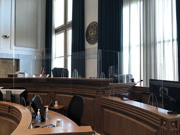 VisualOptions's tweet photo. The staff at the Federal Courthouse located inside of the historic Union Station in Tacoma, reached out to us to produce custom Covid-19 barriers. We were proud to say that the client was delighted with the results https://t.co/vBOJaxfpkz