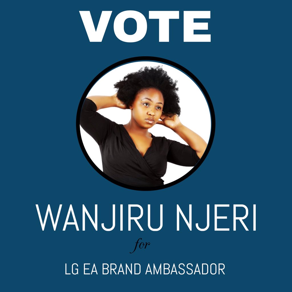 bnyabuti_ke's tweet photo. Have you voted? 

https://t.co/p81IFnFc1s is the link to @WanjiruNjeri4’s vote. 

She seeks to be the LG Brand Ambassador and she needs your help to achieve it. 
 #WanjiruLGAmbassador https://t.co/NNPfWzoZRM