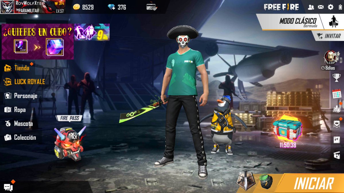 RoyXtep's tweet photo. @freefirelatino Garena, hace un año habías regalado la patineta con conmemoración de la independencia de México 
Este año que vas a dar? https://t.co/XlOTjotr7U