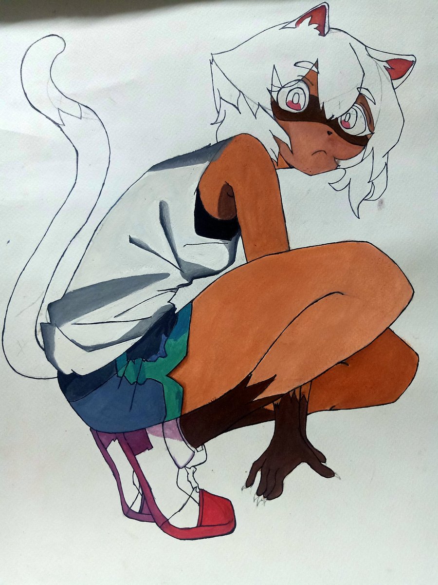 Pyronite_ONE's tweet photo. 🦝✍️😊
#BNA #bna_anime #Michuru #ビーエヌエー https://t.co/r0AhjaraDx