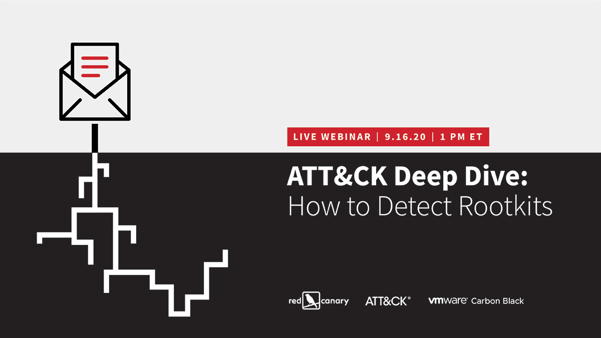 If you get hit with a rootkit, are you hopelessly pwned? Join ATT&amp;CK lead <a href="/_whatshisface/">Adam Pennington</a> as he sits down with <a href="/redcanaryco/">Red Canary</a> and <a href="/vmw_carbonblack/">vmw_carbonblack</a> tomorrow, 9/16, at 1pm ET to discuss several ways of performing T1014 and what you can do about them redcanary.com/resources/webi….
