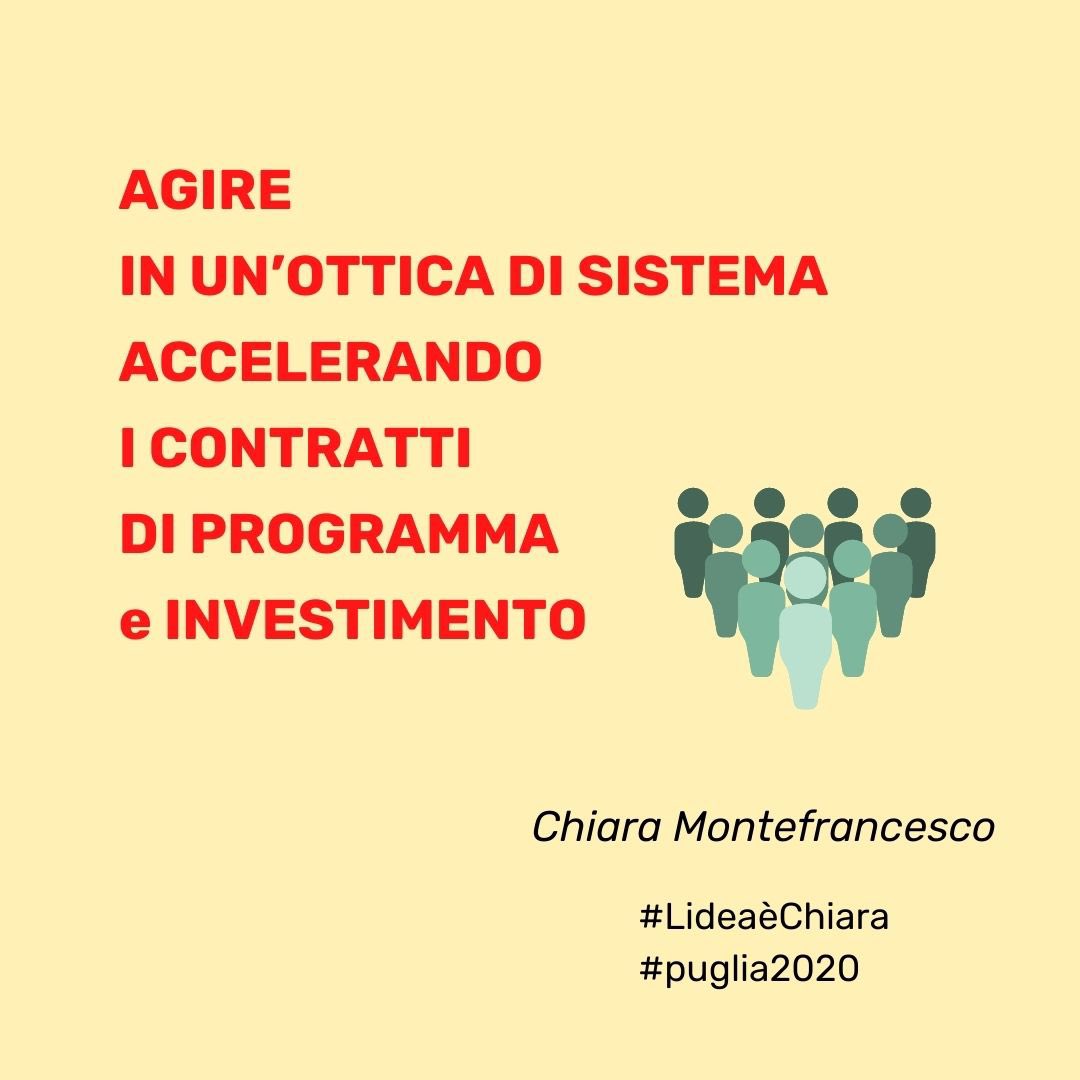 CMontefrancesco's tweet photo. Mettiamo in atto #progetti che rendano le #imprese più competitive in tutto il #Mediterraneo, un mare strategico. Agiamo in un’ottica di #sistema accelerando i contratti di programma e #investimento. 
👉🏻https://t.co/fWod5NpS1A
#LideaèChiara
#puglia2020 https://t.co/uv39Qg3az4
