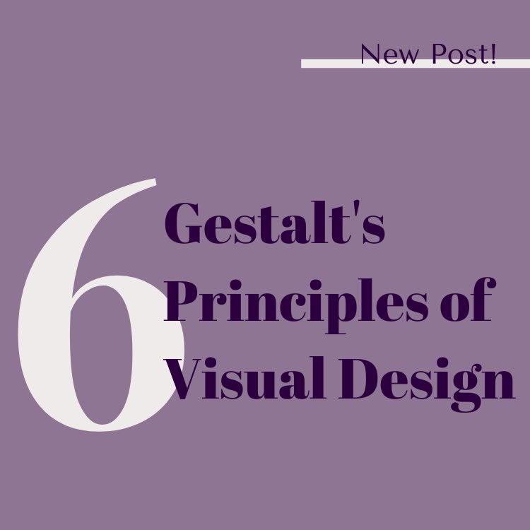 New blog post is up!🥳 In this post we are digging deeper into the psychology side of design and discussing Gestalt’s Six Principles of Visual Design. Follow the link in my bio to read more!
•
•
•
#webdesign #blogger #gestaltprinciples #psychology #webdesigner #designs #ux