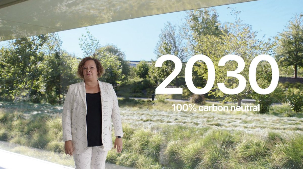 marcusanz's tweet image. By 2030 #Apple will be 100% carbon neutral 👏 #AppleEvent