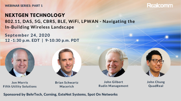 RealcommEvents's tweet photo. With #COVID-19, today's #builtenvironment relies on more inter-connectivity, faster speeds and improved latency. Sign up for the #nextgen tech series and learn how the new #wireless landscape is paramount in developing an in-building wireless strategy.
https://t.co/GM97YXNHud https://t.co/6MbbboZsHl