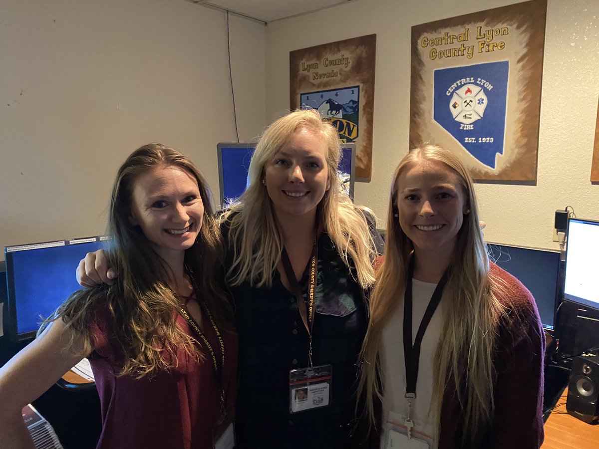 LCSODispatch's tweet image. Please help us welcome three new &amp;amp; highly qualified individuals to our Lyon County Public Safety Dispatch team. Drew, Jacki &amp;amp; Morgan will go through ten months of extensive training to provide Dispatch services to our public safety partners &amp;amp; Lyon co citizens.
