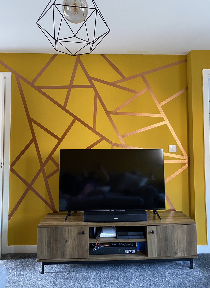 MidwifingAbbie's tweet photo. Finished and the room is back together- love it! Ps the mustard is a “feature wall paint” and is on all 4 walls #IAmExtra https://t.co/2j4DGqVcYN