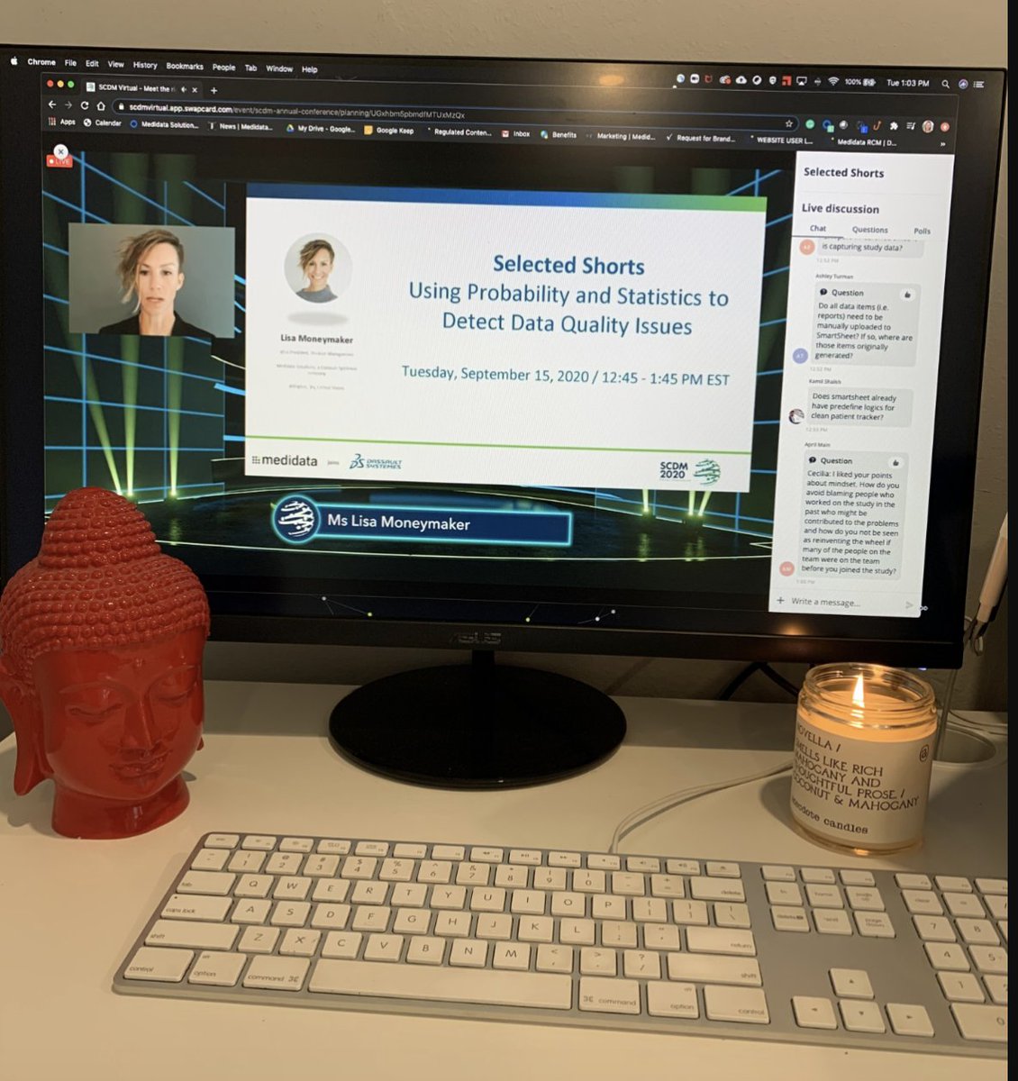 Medidata's tweet photo. Our vp of product management, Lisa Moneymaker is leading a great session at #SCDM2020 on detecting data quality issues. Looking forward to seeing more of the sessions today! https://t.co/wBzifjmWFl https://t.co/OSc5MVK2qq