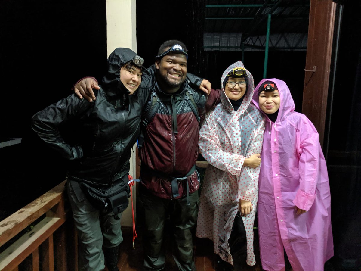 Studying bats is both rewarding and challenging. It’s early mornings and late nights. Sometimes you even get caught in a storm and have to close traps and hike down a mountain in torrential downpour. In the end it's all worth it when you have a great team.  #BlackMammalogists