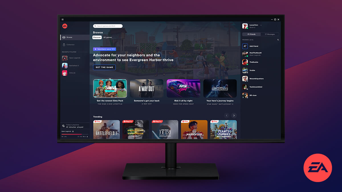EA's tweet image. We’re thrilled to introduce the all-new EA Desktop app, our built-from-scratch PC platform for EA players, games, and content.
More info: ea.com/news/ea-deskto…