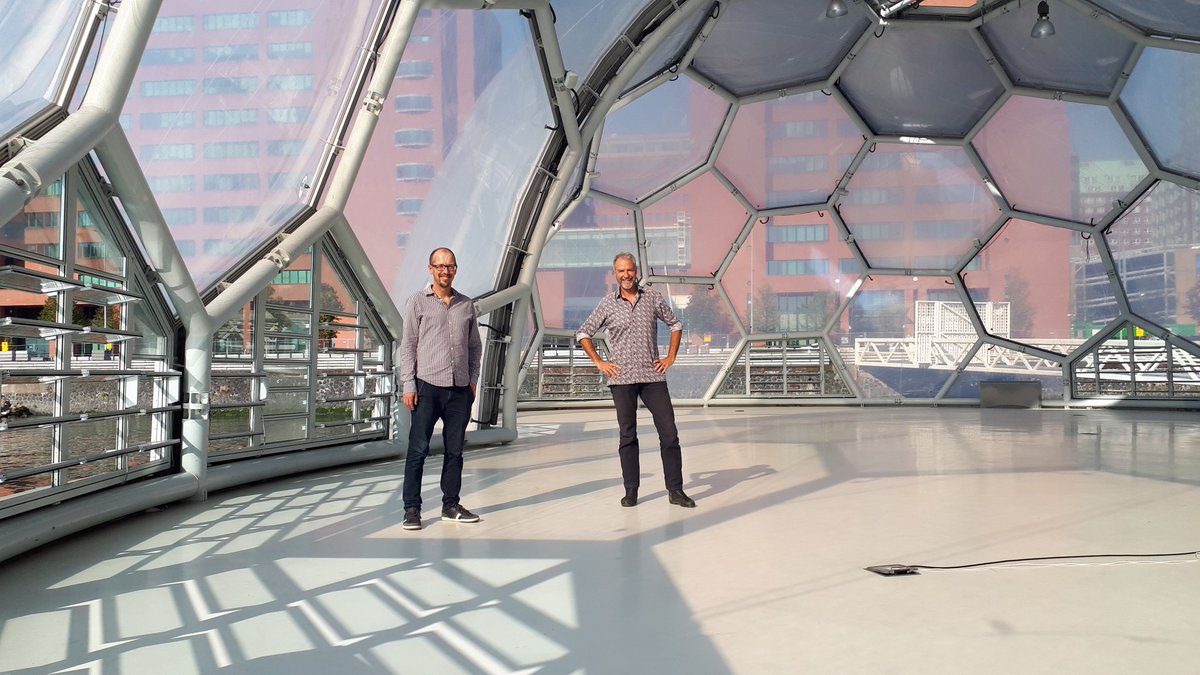 arnoudmolenaar's tweet photo. Just had an Inspiring meeting with @degraaf_e about results and our dreams on Floating Development as one of the solutions for Urban #Climateresilience with a view on the Floating Office @GCAdaptation https://t.co/yTSeoEU2nr