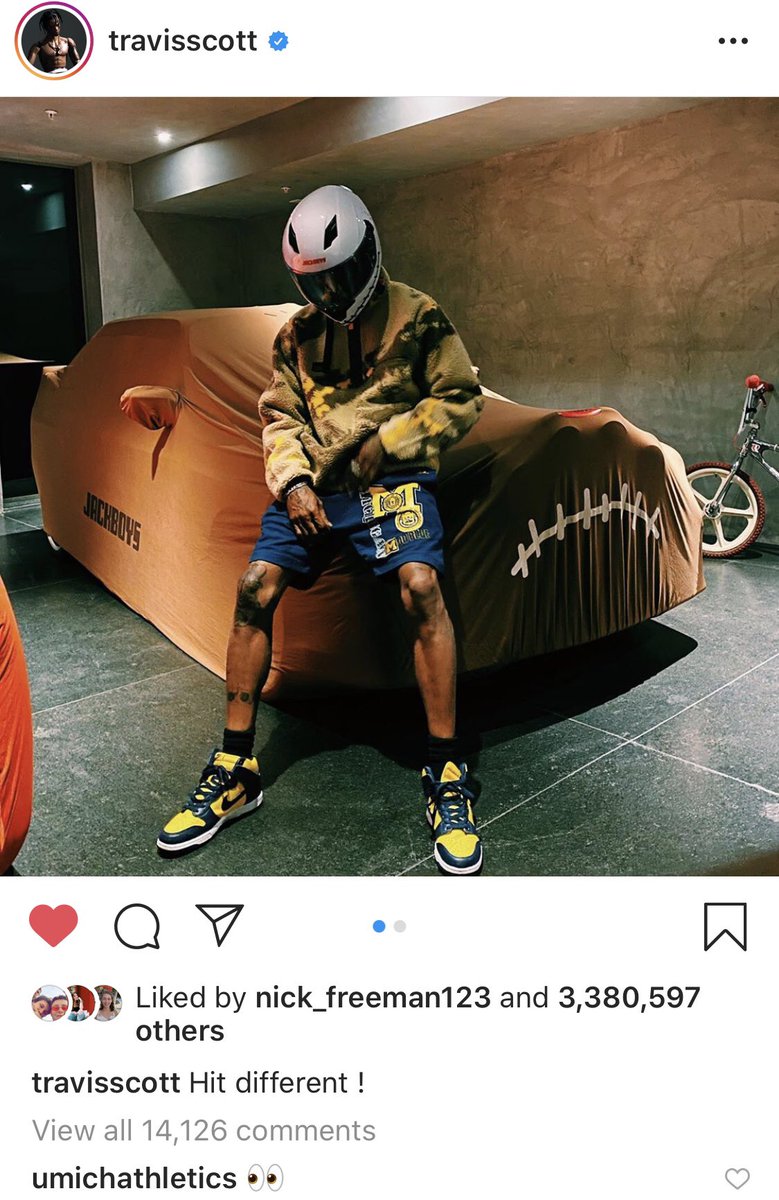 UMichAthletics's tweet photo. 👀 @trvisXX 🙌 https://t.co/QAbuEHsd91