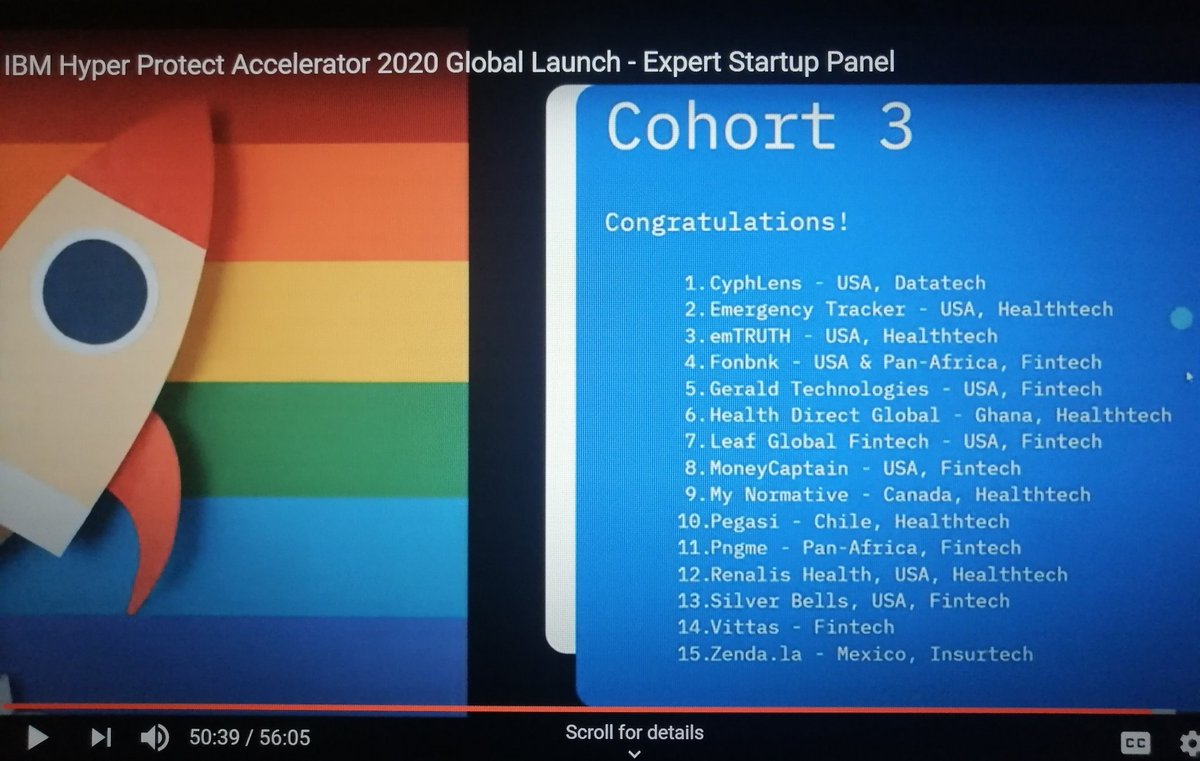 HealthDirectGl's tweet photo. We are excited to be part of 30 startups from around the world that have been accepted into IBM's Hyper Protect Accelerator program  Watch the announcement during #IBMZDay here at the 50:00 minute mark 
https://t.co/TzZV6V7YKc https://t.co/g6YJtrDTD7
