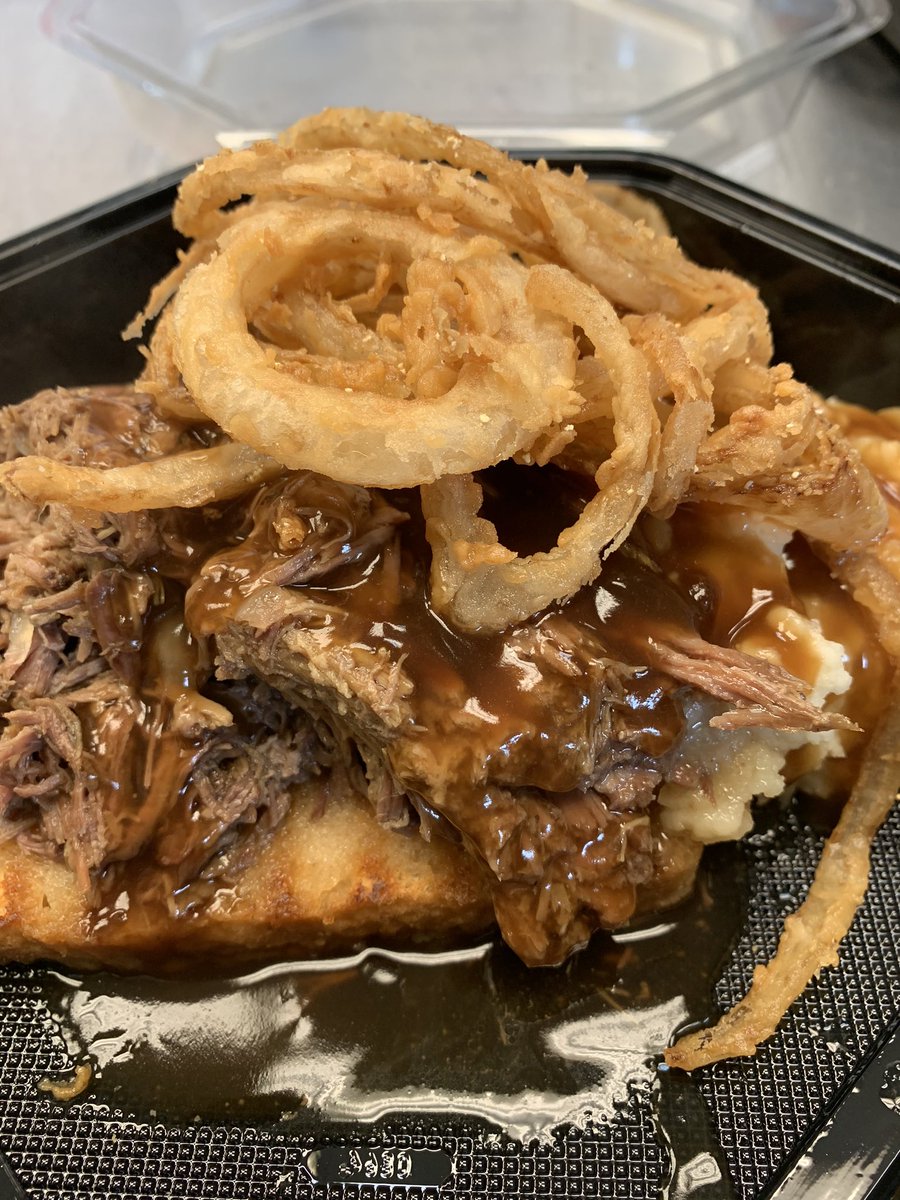 Lunch is back!! #openfacedroastbeef