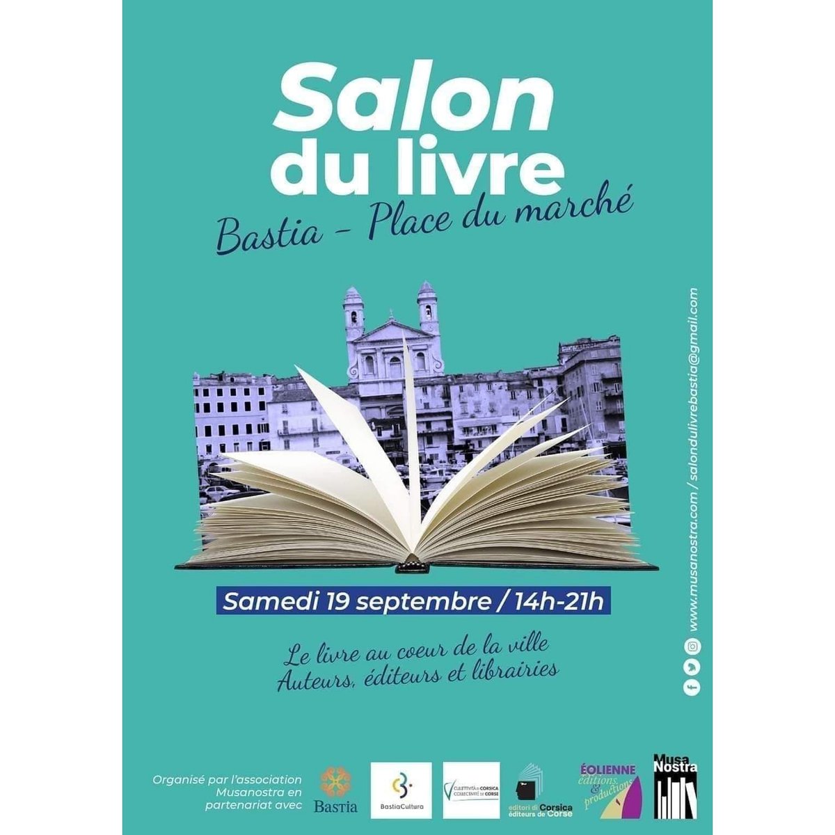 Rendez-vous vendredi 18h à la médiathèque de Bastia, et samedi en signature de 14h à 21h ! 
#bastia #salondulivredebastia #litterature #roman #corse #troislanguesdansmabouche #lemaldesardents #etvoumavezparledegarrydavis #editionsannecarriere #editionsbelfond