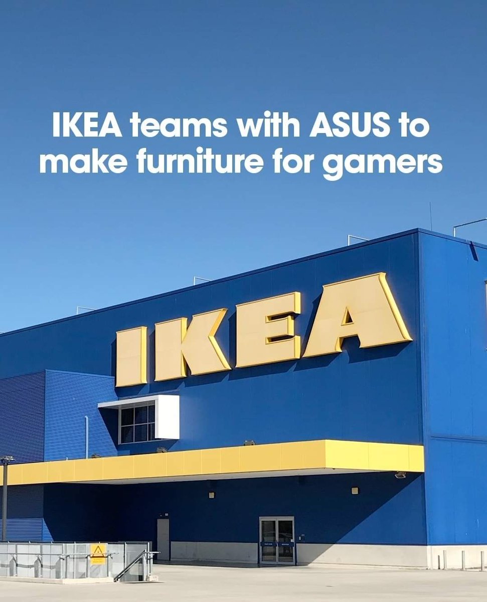 Code__Talk's tweet image. Great news !
Ikea x Asus partnership for gaming furnitures 🔥
