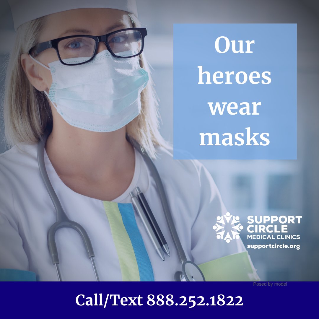 gosupportcircle's tweet photo. Our heroes wear masks.
Call/Text Support Circle Medical Clinic in Oakland for your free consultation today. 510.891.9998
Or visit: https://t.co/fQpzZM1o2l https://t.co/aXWxeR0mxt