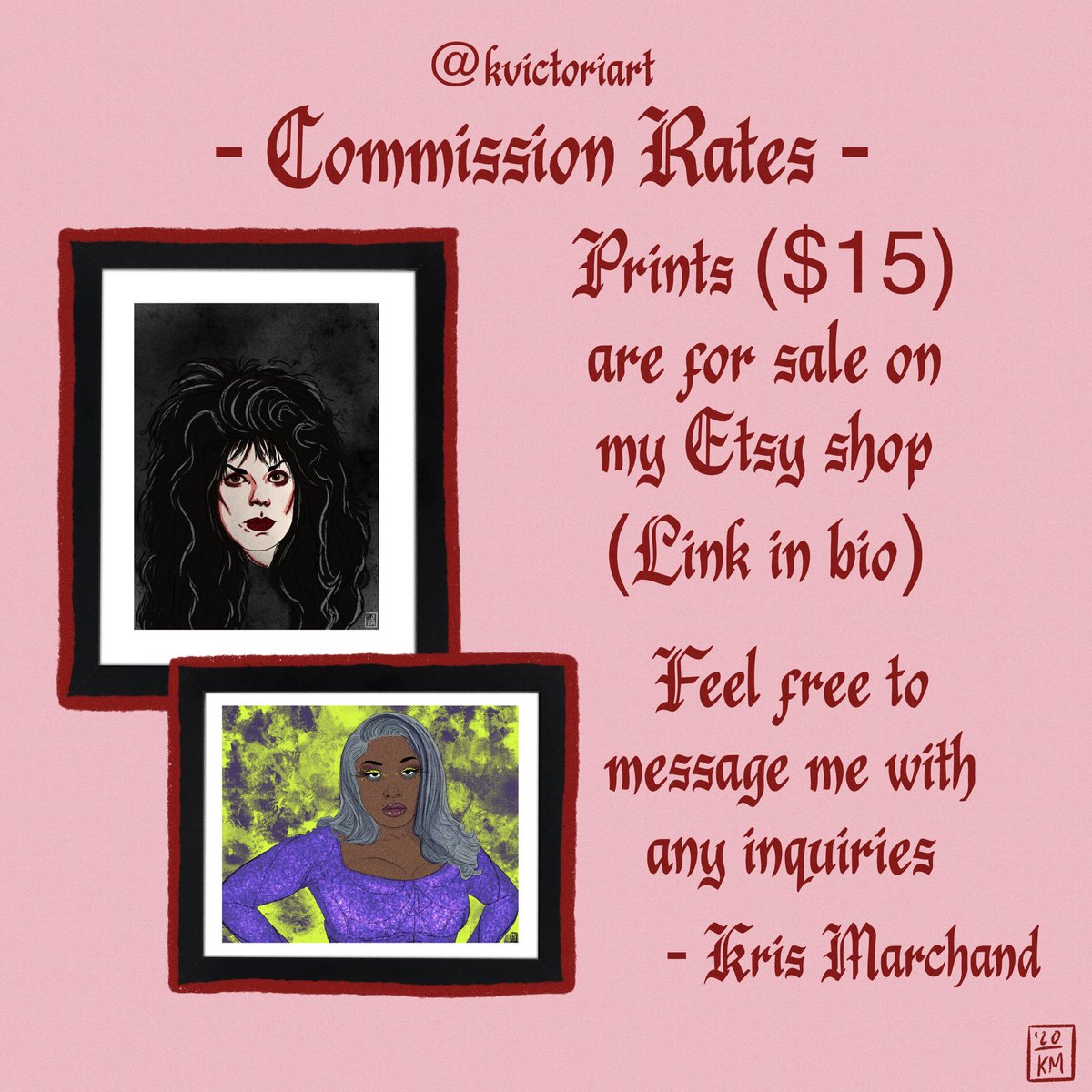 kvictoriart's tweet photo. updated my commission rates sheet 🖤

#openforbusiness https://t.co/Z7trHoXrjn