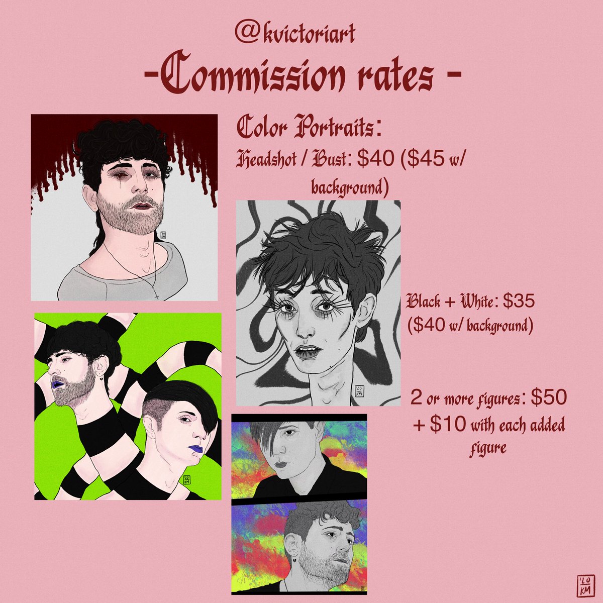 kvictoriart's tweet photo. updated my commission rates sheet 🖤

#openforbusiness https://t.co/Z7trHoXrjn