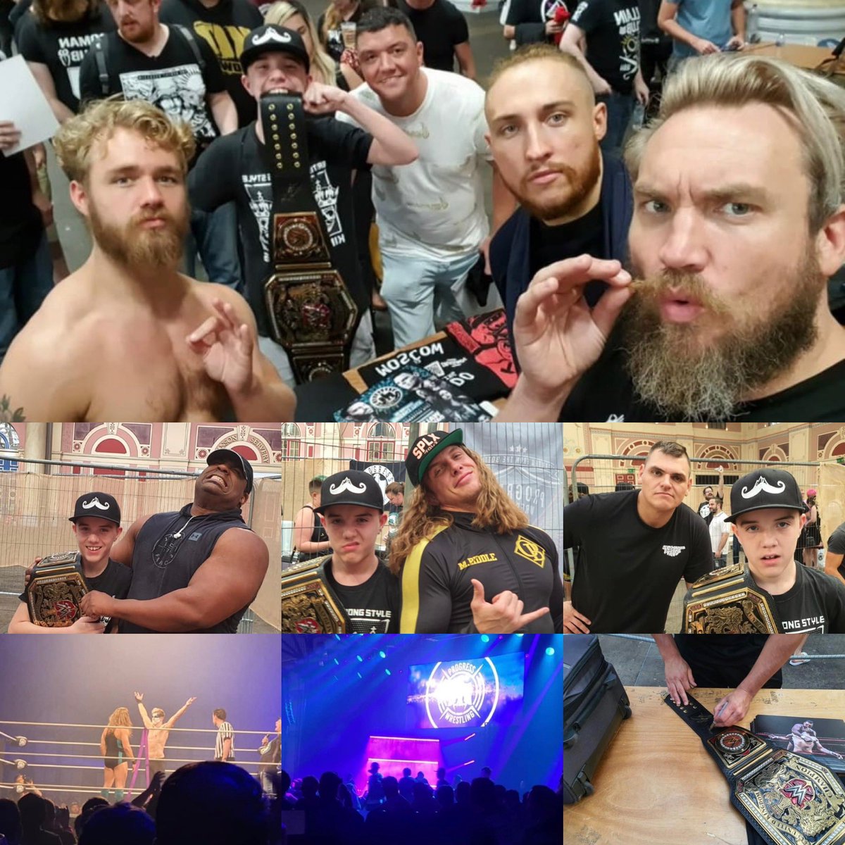alfie_hulse's tweet image. One Year Ago was the greatest @ThisIs_Progress show ever! My first one I went to and it was brilliant. Chapter 95 - Chasing the Sun. Dunne Vs Noir and Moustache Mountain Vs Lee and Riddle stole the show for me. @MandrewsJunior @RealKeithLee @JordynneGrace #Chapter95