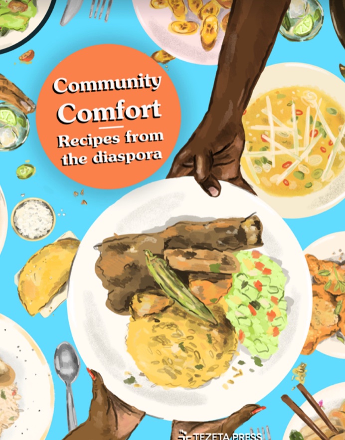 clarelipetz's tweet photo. Yesterday had a lovely soup. Delicious recipe from @riazphillips which led me to #communitycomfort cookbook. Proper jollof rice, plenty scotch bonnet bravado (not for me!). Bring on autumn, I’m ready #smallthings #selfcare https://t.co/fgGQrsuhIN
