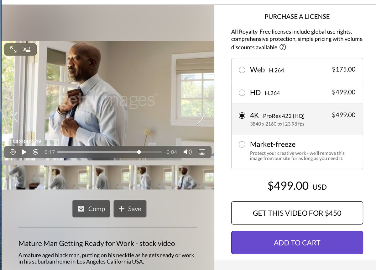 And if this commercial wasn't handsome enough, check out "mature aged black man, putting on his necktie."Wow. $500 well spent. What a commercial.