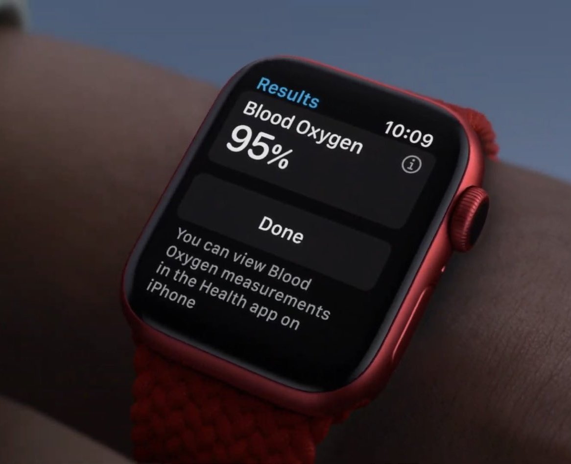 Saturómetro incluido en el apple watch serie 6 #AppleEvent