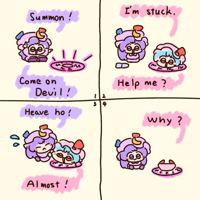 Pacho is good at summoning a devil! 