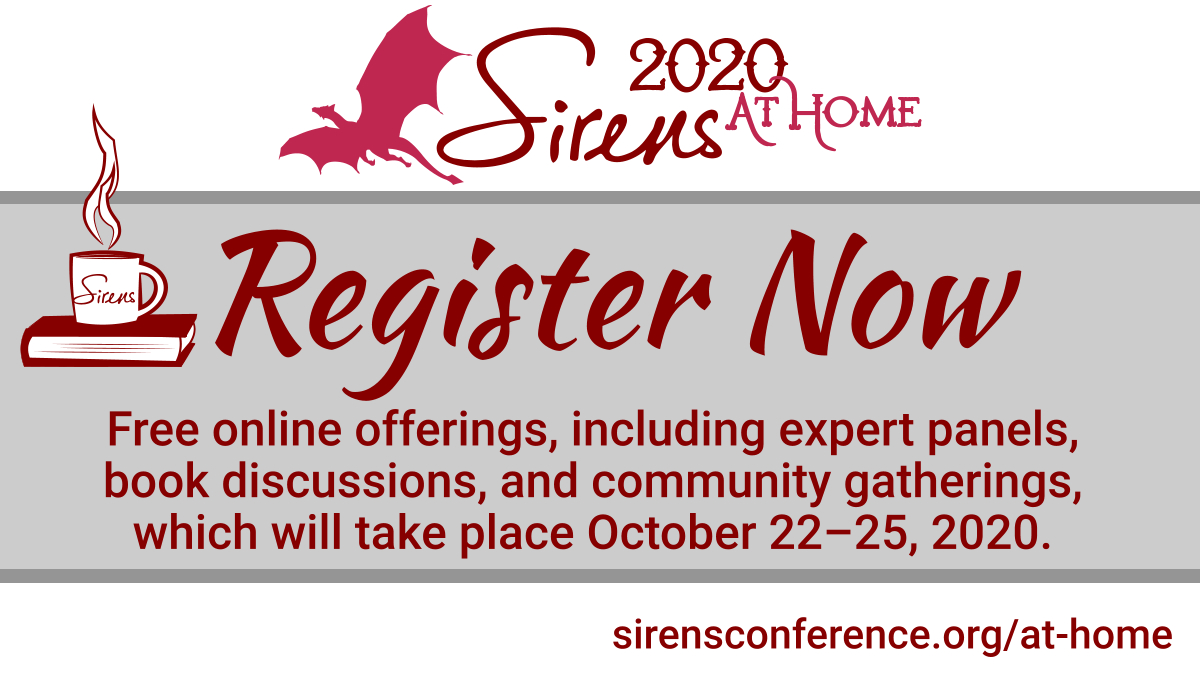 You must register for Sirens at Home. Our program is free, but we’ll be using Zoom. To help protect our spaces and our communities, we will be emailing the program links to registrants rather than posting them publicly.  #SirensAtHome Registration link:  https://systems.sirensconference.org/2020/at-home 