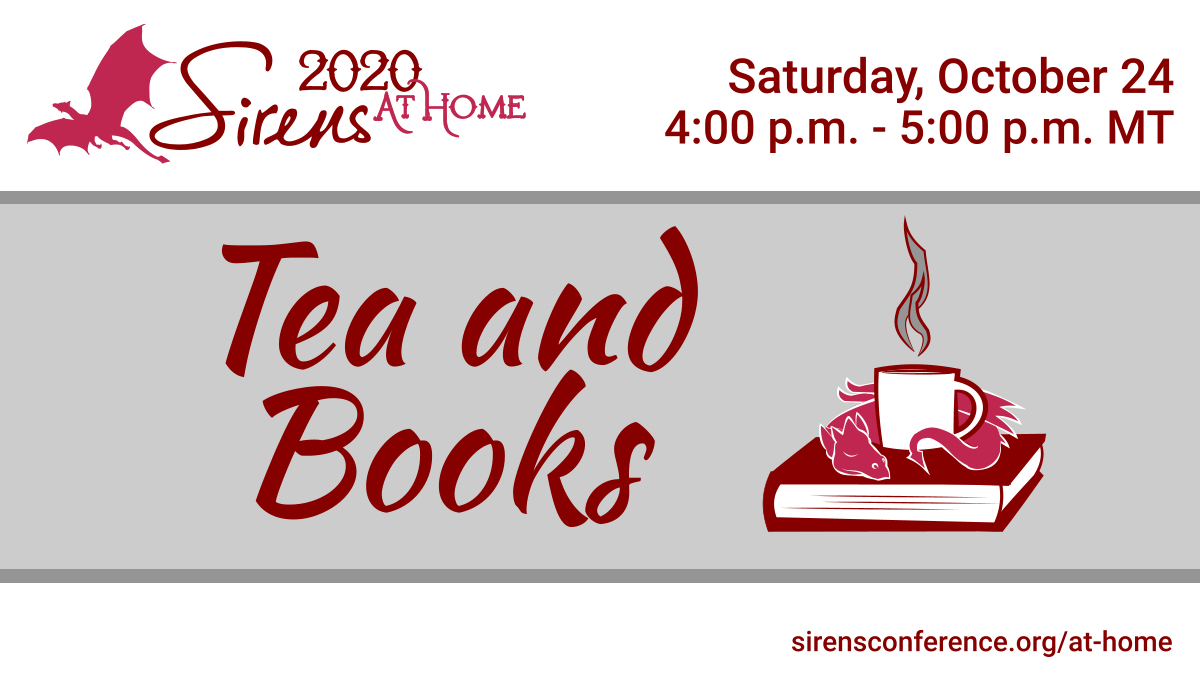 Saturday, October 24, 4 pm MT/6 pm ETBook RecommendationsBring your tea, maybe some popcorn, and definitely your TBR list. Faye Bi and Amy Tenbrink, some of Sirens’s best-read staff, are going to tell you what’s new, what’s amazing, and what you simply must read.  #SirensAtHome